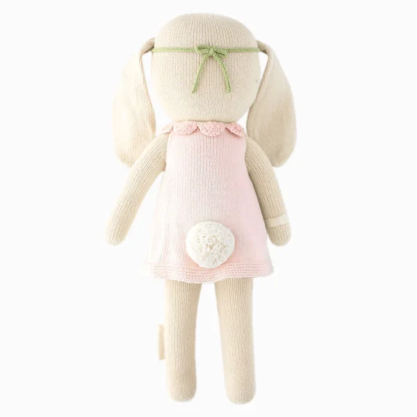 🌼 Luna the Blossom Bunny – Hand-Knit Heirloom Doll - Image 2
